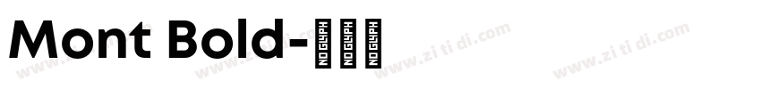 Mont Bold字体转换